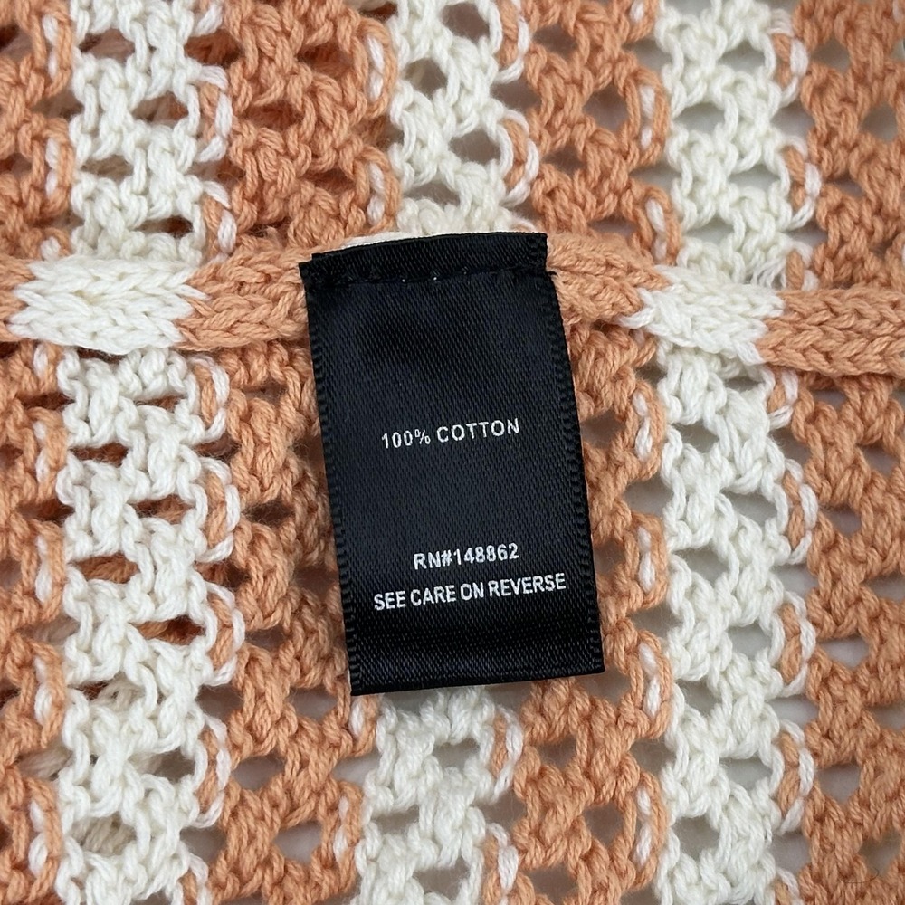 NEW Torrid Duster Sweater Vest Womens 3X 4X Multi Stripe Open Knit Boho Longline - Picture 4 of 8